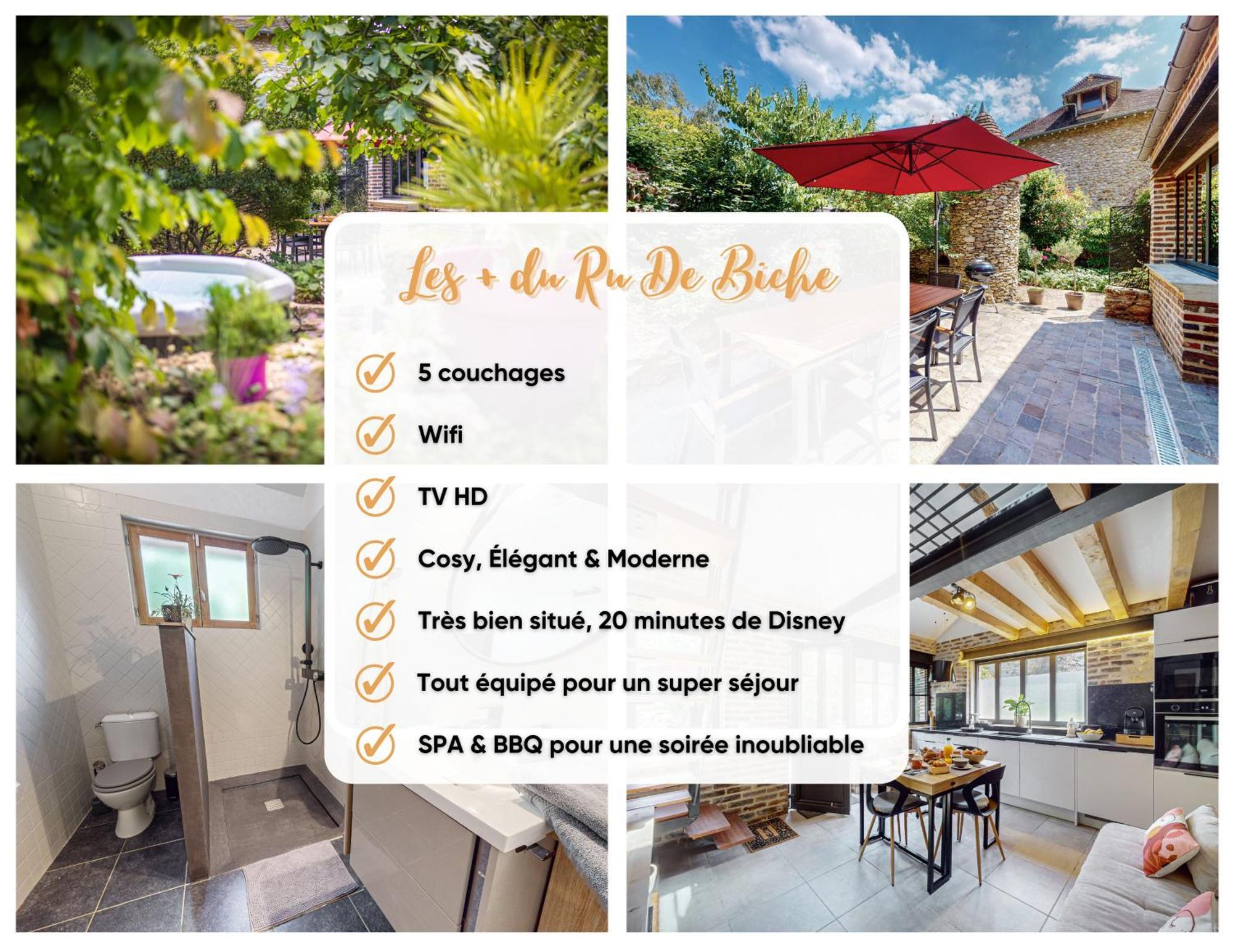 Le Ru De Biche - 20Min Disney - Spa Du 01 05 Au 01 11 - Paisible Guerard Ngoại thất bức ảnh